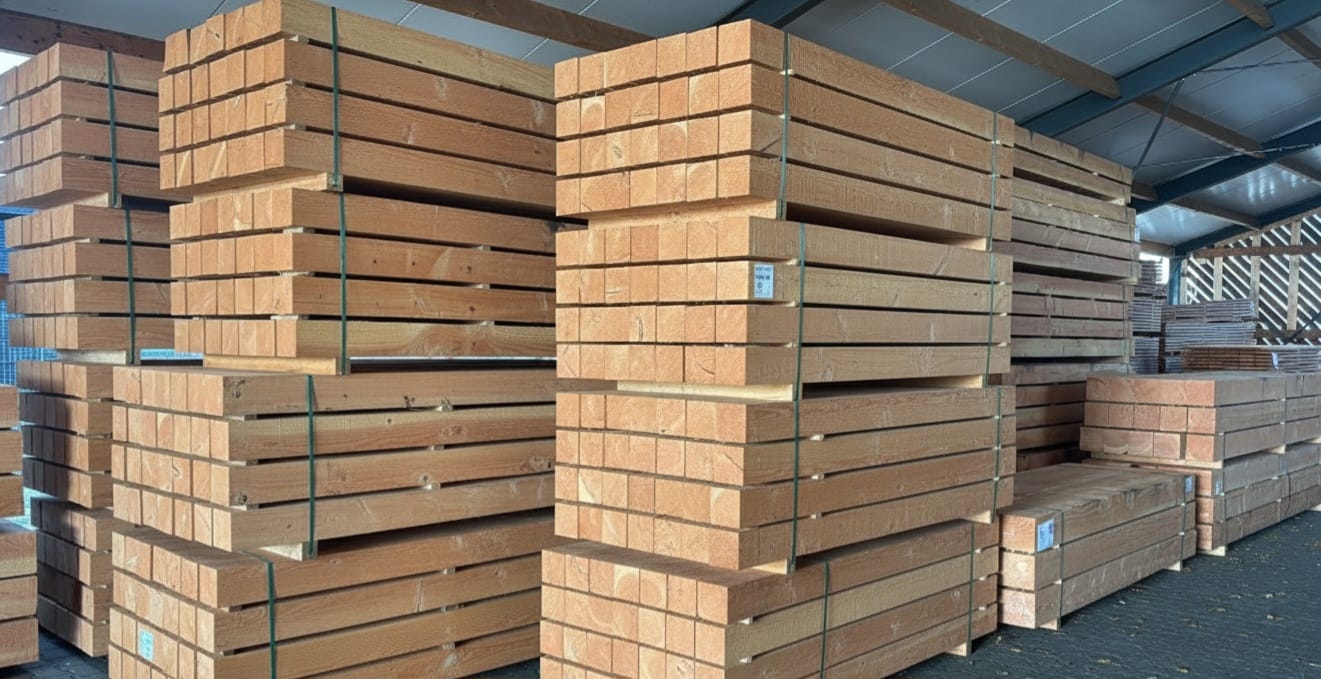 voorraad 15x15 importeur hout opslag